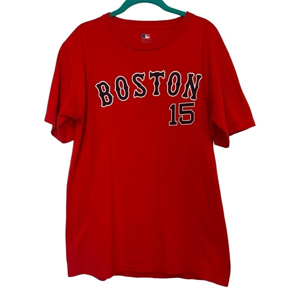 Boston Red Sox Dustin Pedroia #15 MLB Short Sleeve T-Shirt Size M - Picture 1 of 12